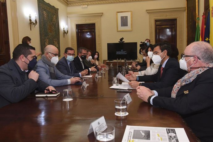 Reunión de la Mesa del Aeropuerto en la Subdelegación del Gobierno en Granada.