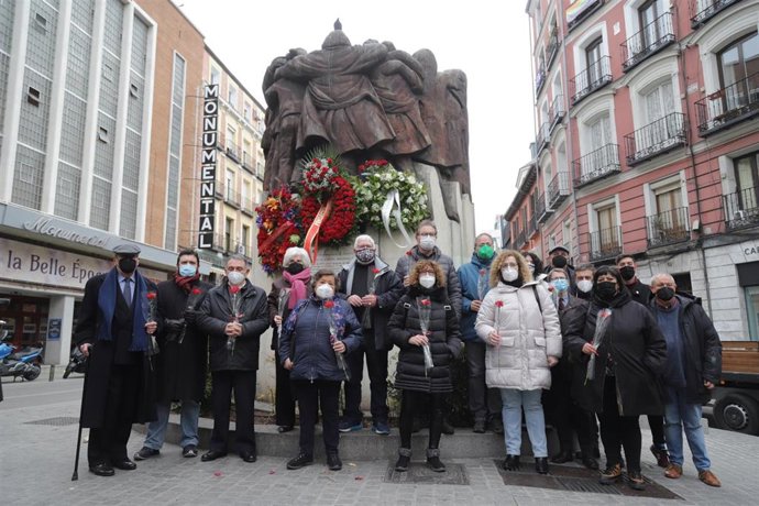 CCOO homenajea con ofrendas florales a los Abogados de Atocha asesinados en su 45 aniversario