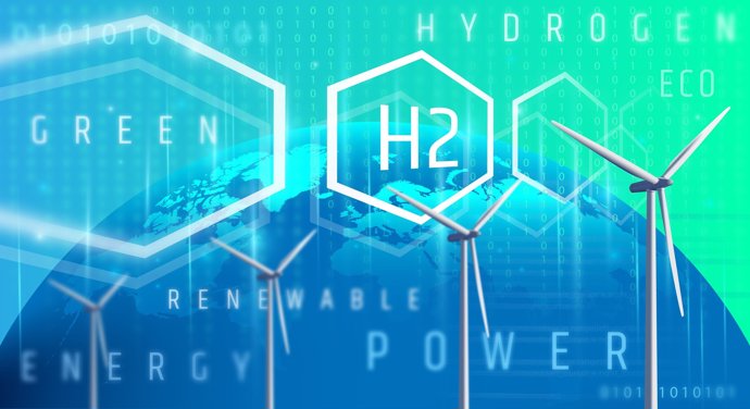 Infografía  sobre hidrógeno verde.