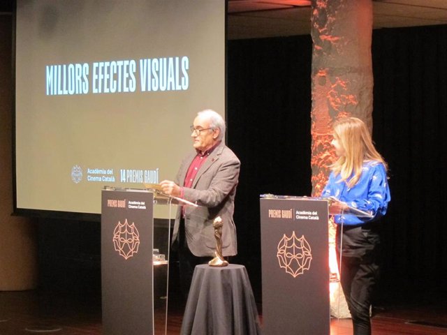 Lectura de nominados de los Premis Gaudí 2022 con los intérpretes Francesc Orella y Maria Molins