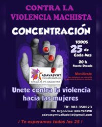 Adavasymt convoca una nueva concentración para esta tarde en Valladolid con la mente puesta en Eshter López