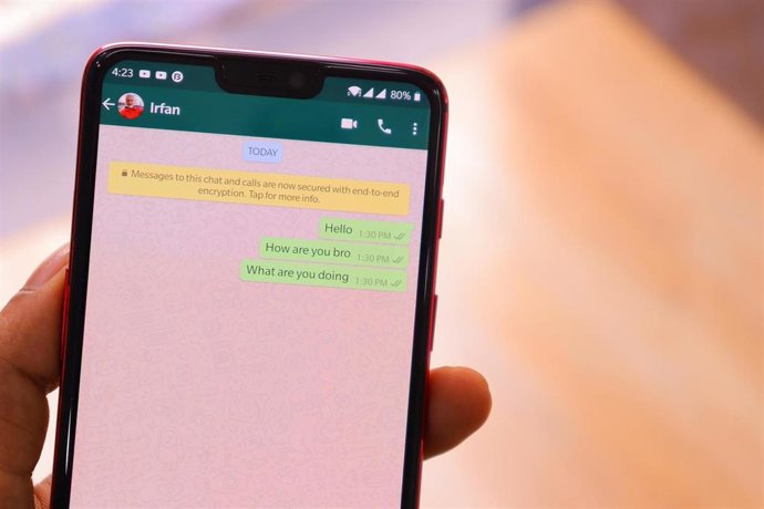 La aplicación de mensajería instantánea WhatsApp