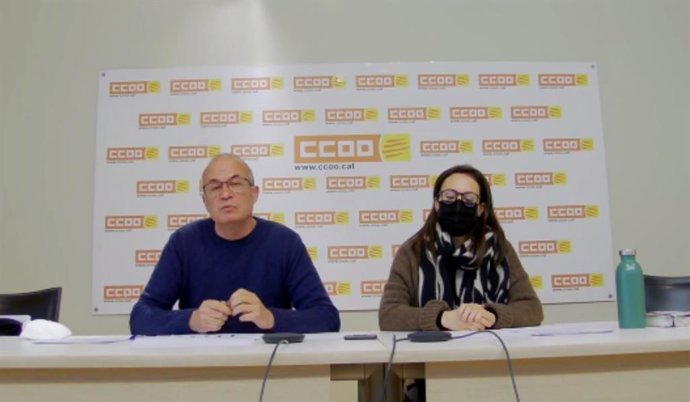 El director del Cite, Carles Bertrán, junto a la coordinadora del Cite de Barcelona, Anna Toms, durante la presentación.