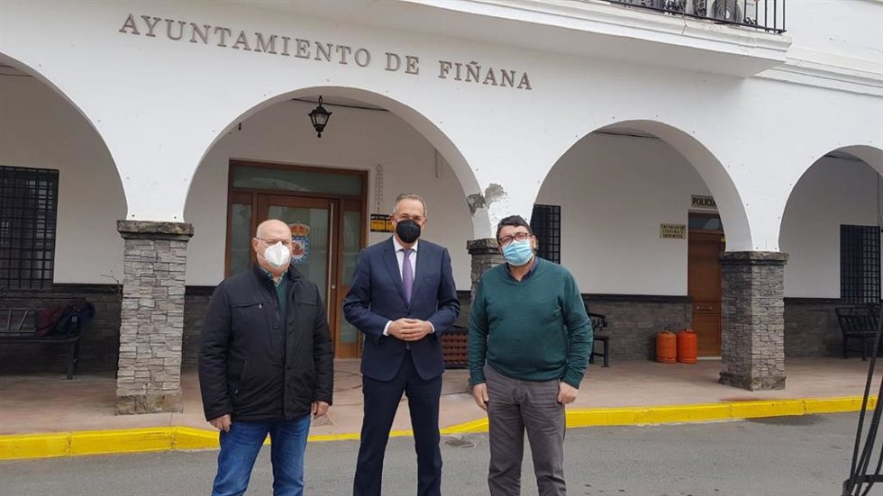 Vicente García Egera en su visita a Fiñana (Almería)