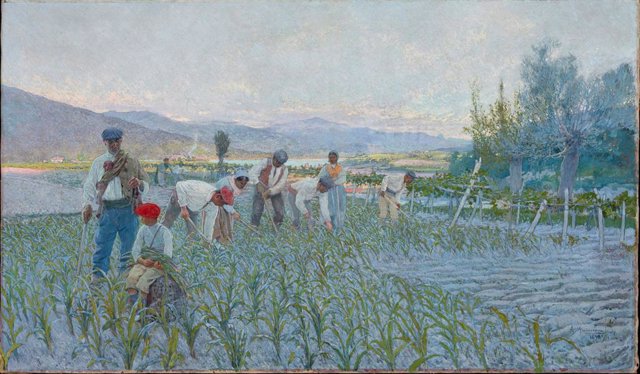 "La salla del maíz" (1893), de Anselmo Guinea