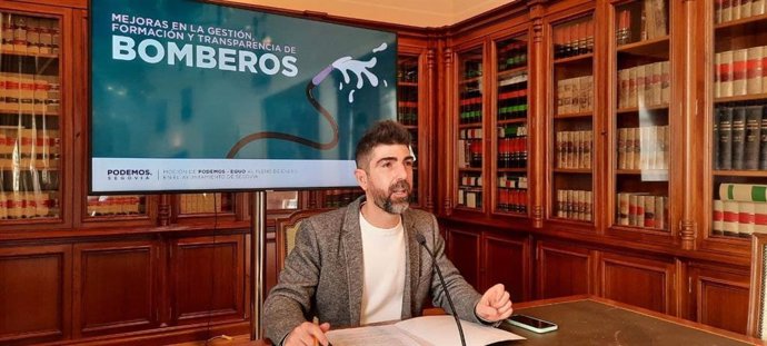 El portavoz del Grupo Municipal de Podemos en Segovia, Guillermo San Juan.