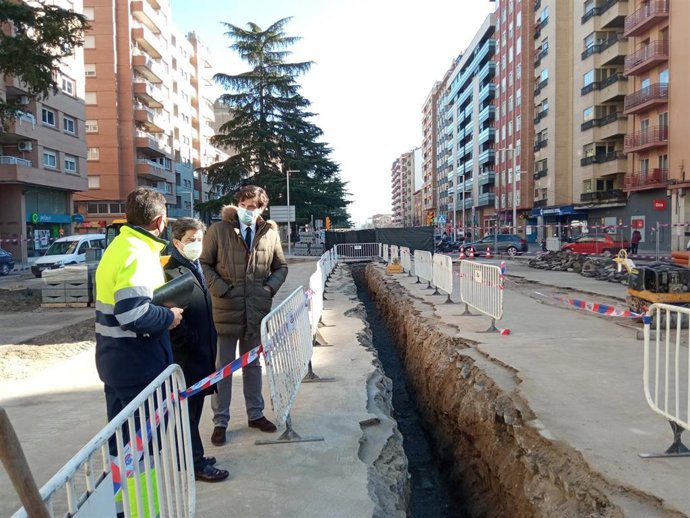 Obras en el Paseo Ramón y Cajal.