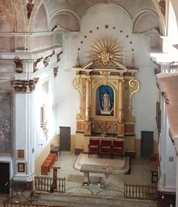 Interior de una iglesia en la provincia de Teruel.