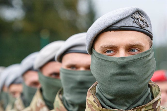 Archivo - Soldados ucranianos. 