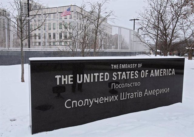 Embajada de Estados Unidos en Kiev (Ucrania).