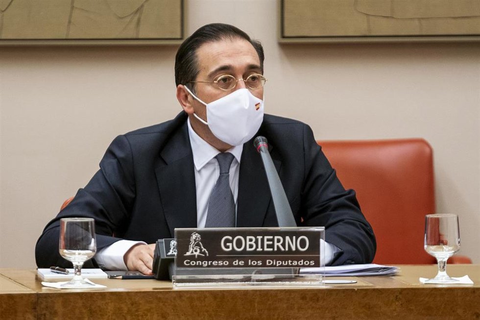 El ministro de Asuntos Exteriores, Unión Europea y Cooperación, José Manuel Albares, comparece en la Comisión de Asuntos Exteriores 