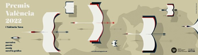 Cartel de los Premis Valncia de la Institució Alfons el Magnnim-Centre Valenci d'Estudis i d'Investigació