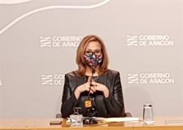La consejera de Presidencia y Relaciones Institucionales del Gobierno de Aragón, Mayte Pérez.