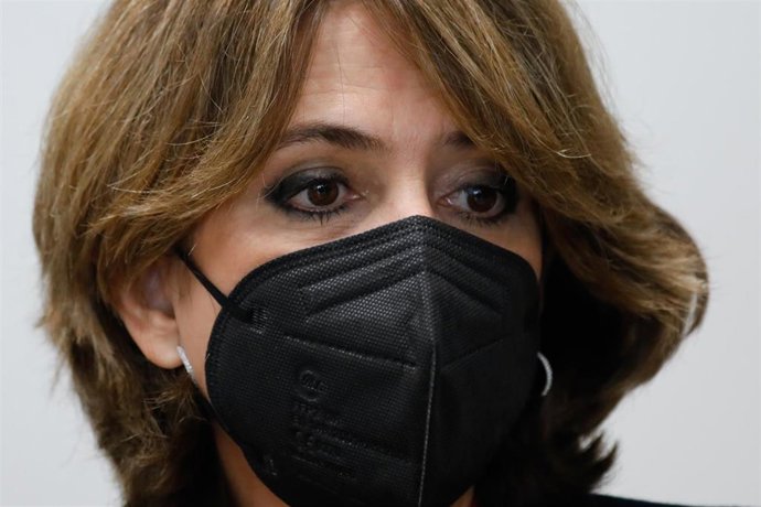 La Fiscal General del Estado, Dolores Delgado, en la Ciudad de la Justicia en Murcia, a 14 de enero de 2022, en Murcia, (España)