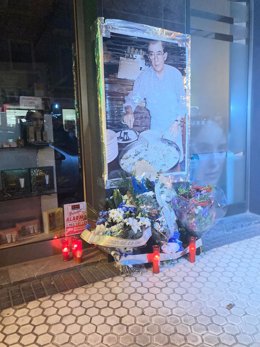 Homenaje y ofrenda floral al cocinero Ramón Díaz, asesinado por ETA hace 21 años