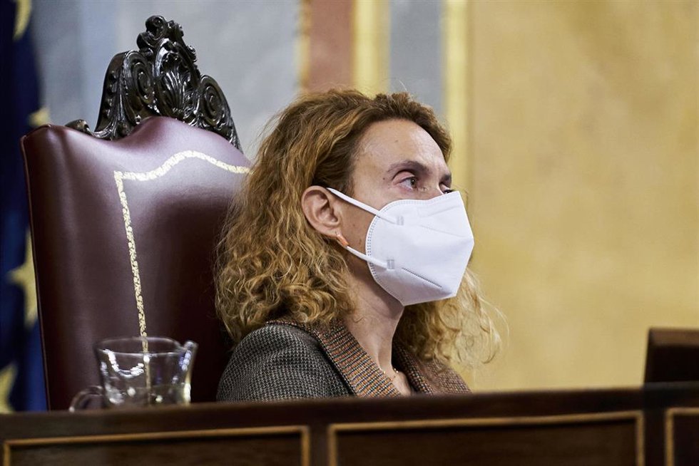 Archivo - La presidenta del Congreso, Meritxell Batet, en una sesión plenaria  