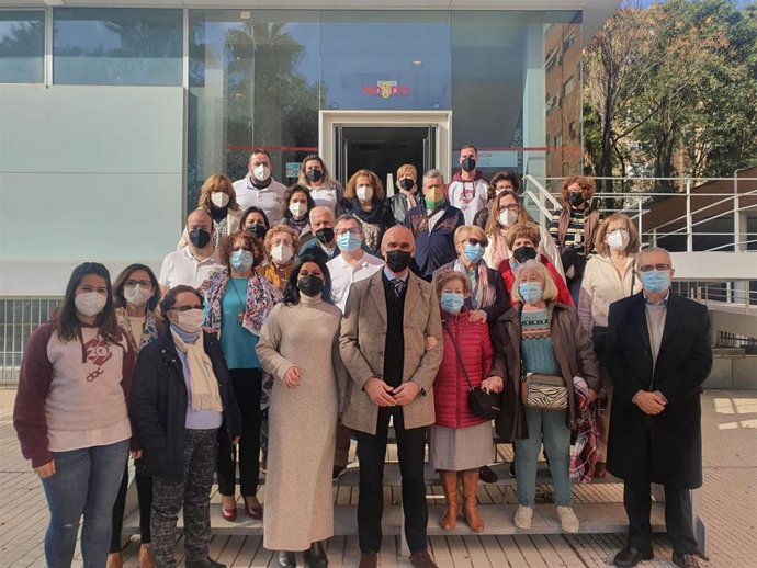 Muñoz en el centro de participación activa de Sevilla Este.