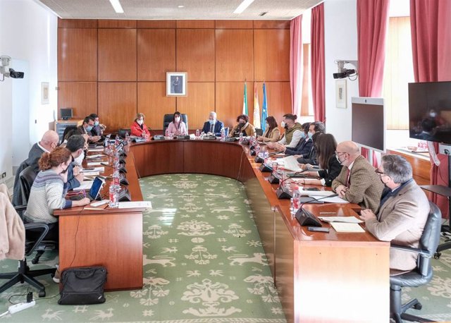 Reunión de la Diputación Permanente del Parlamento andaluz.