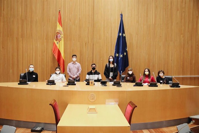 Los niños y niñas que han comparecido este miércoles ante la Comisión de Derechos de la Infancia en el Congreso.