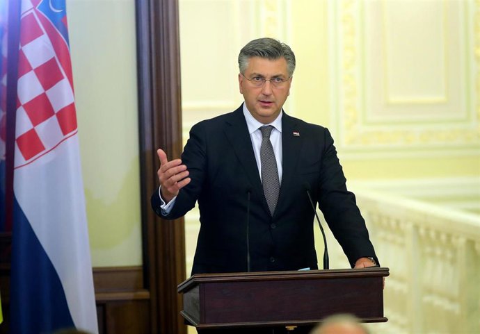Archivo - El primer ministro croata, Andrej Plenkovic.