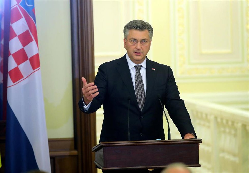 Archivo - El primer ministro croata, Andrej Plenkovic.