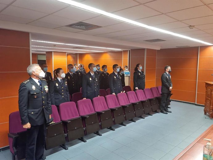 Jura de oficiales de la Policía Nacional en la Jefatura Superior de la Policía Nacional