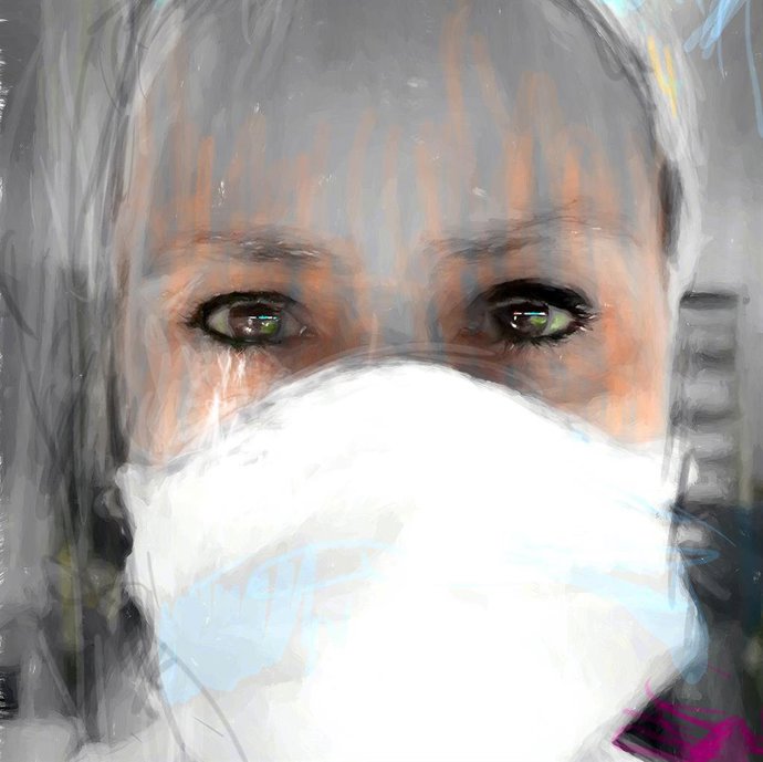 Archivo - Uno de los retratos de la muestra del artista Martínez Tendero.