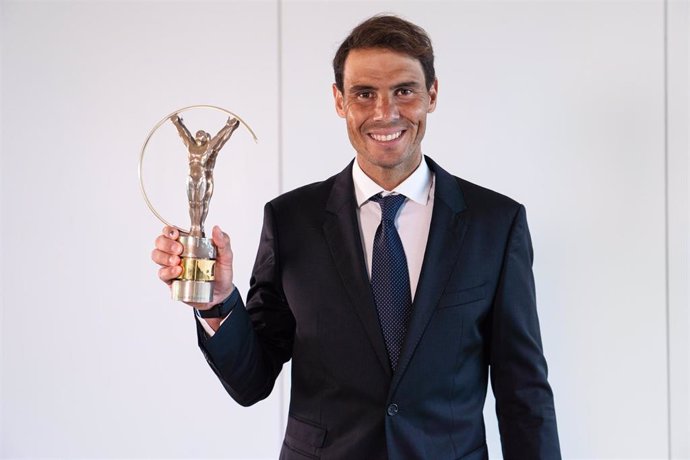 Archivo - El tenista español Rafael Nadal gana su cuarto Laureus