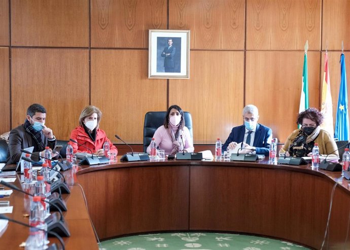 Reunión de la Diputación Permanente del Parlamento andaluz.