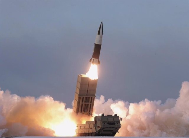 Lanzamiento de un misil norcoreano.