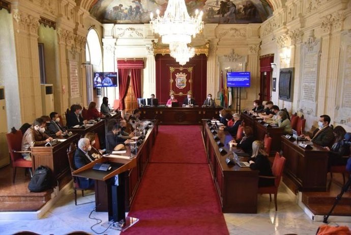 Pleno del Ayuntamiento de Málaga en una imagen de archivo 