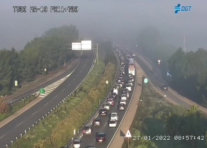 Retenciones en la Ma-19 este jueves