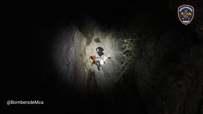 Rescate de los Bomberos de Mallorca en el Puig Roig.