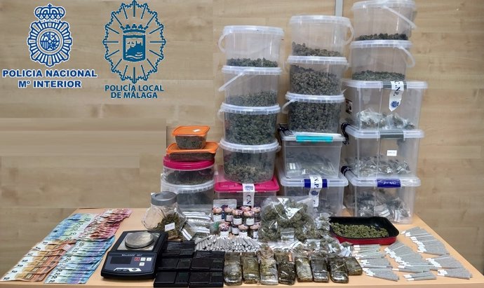 Desarticulado en Málaga un club de cannabis que funcionaba como punto de venta de droga