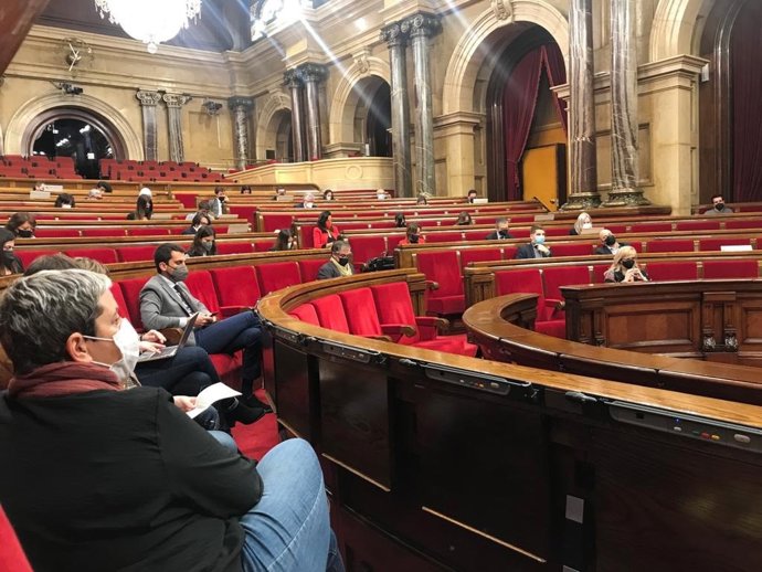 Pleno del Parlament el 27 de enero. 