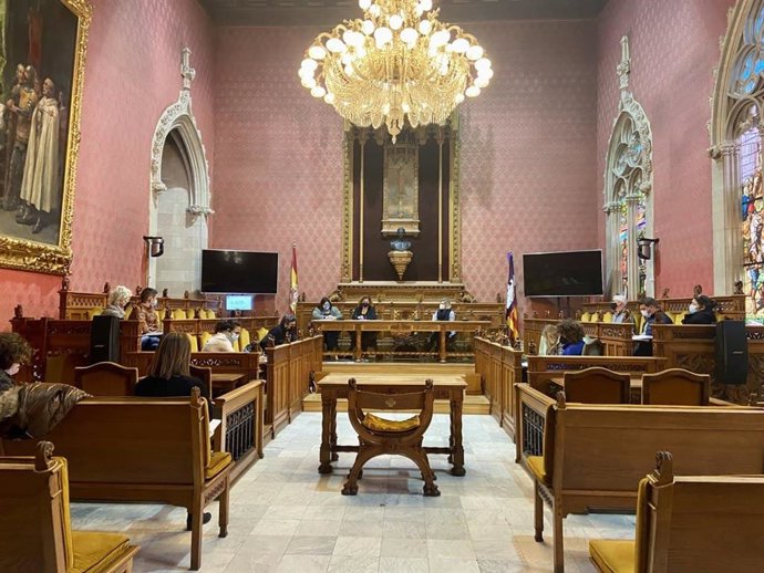 Reunión de la Comisión Insular de Explotación Sexual Comercial Infantil y Adolescente del Consell de Mallorca.