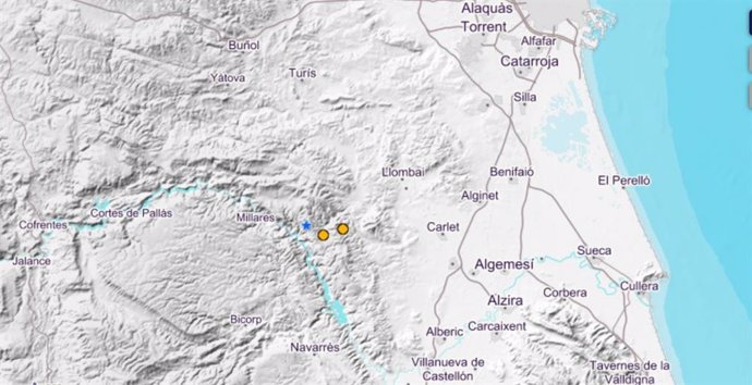 Millares registra dos terremotos en cerca de media hora