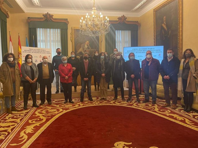 Firma del Acuerdo Marco de la Red de Inclusiva Activa de Gijón