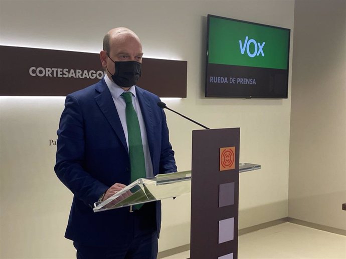 El portavoz parlamentario de VOX, Santiago Morón.
