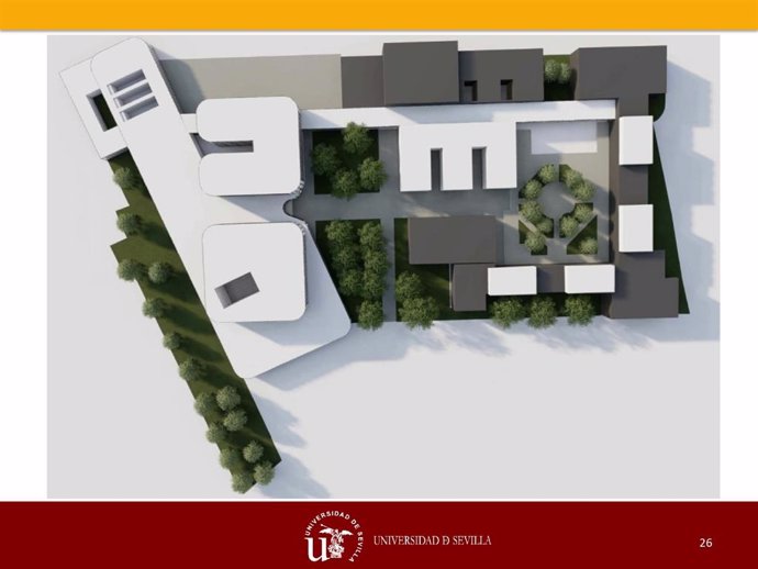 Recreación de cómo será la nueva distribución de espacios en el campus de Medicina, en la Macarena.