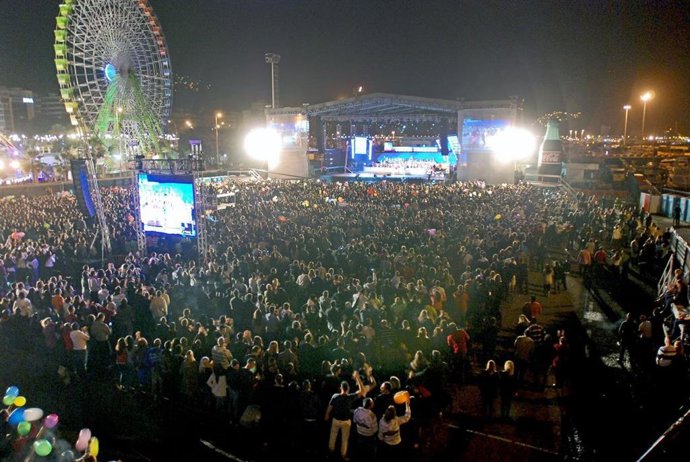Carnaval en la dársena del puerto de Santa Cruz de Tenerife