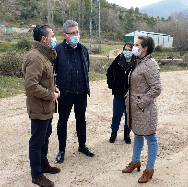 Visita a los terrenos de la futura EDAR de Siles.