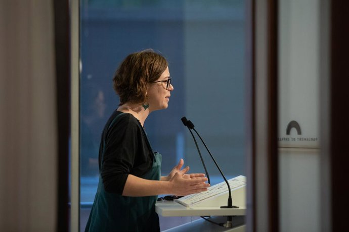 Archivo - Arxiu - La portaveu de la CUP al Parlament, Eullia Reguant