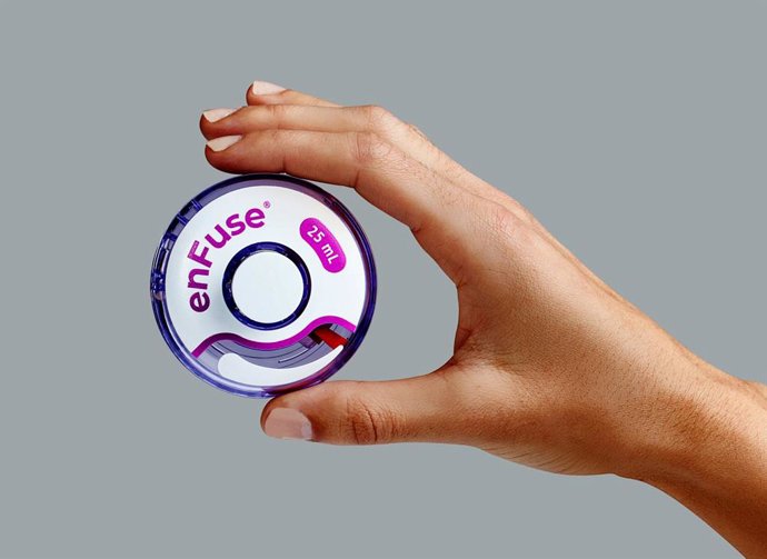 Enable Injections enFuse is an innovative drug delivery technology designed to subcutaneously (SC) deliver large volumes of up to 50mL for a wide range of therapies and diseases, and to provide patients and providers a safe, convenient, and cost-effecti