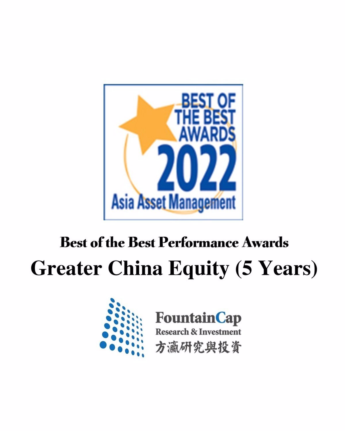 FountainCap consigue el premio Asia Asset Management Best of the Best
