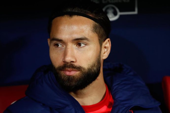 Felipe Augusto of Atletico de Madrid looks on during the Spanish League, La Liga Santander, football match played between Atletico de Madrid and Valencia CF at Wanda Metropolitano stadium on January 22, 2022, in Madrid, Spain.