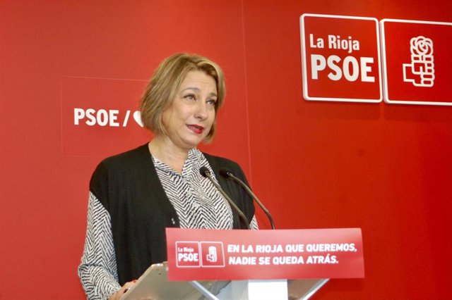 Archivo - La senadora del PSOE, María Victoria de Pablo, en comparecencia de prensa