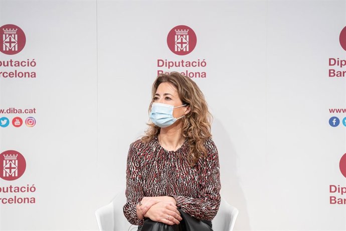 La ministra de Transportes, Movilidad y Agenda Urbana, Raquel Sánchez, participa en el primer aniversario de LAB Bonnemaison, en la Diputación de Barcelona, a 28 de enero de 2022, en Barcelona, Cataluña (España). 