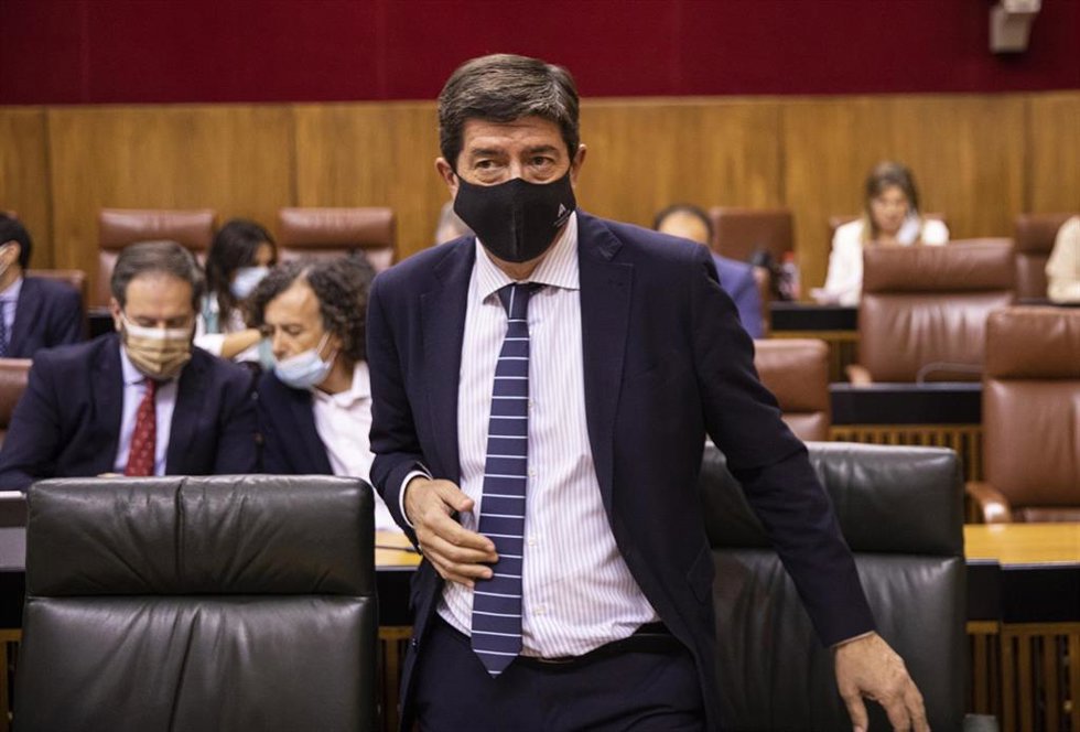 Archivo - El vicepresidente de la Junta, Juan Marín, en el Parlamento (Fotografía de archivo)