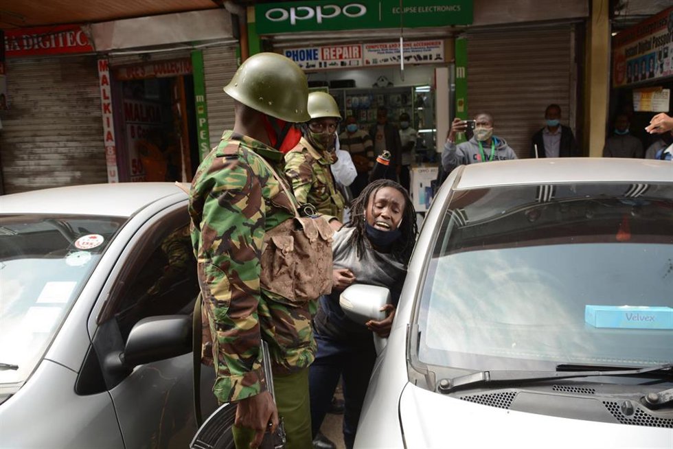 Archivo - Imagen de archivo de fuerzas de seguridad kenianas en Nairobi.
